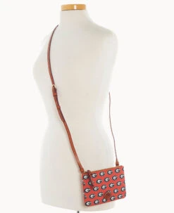 Collegiate University Of Georgia Top Zip Crossbody University Of Georgi -Dooney & Bourke BL372G AARDPATNGEA0 ALT4