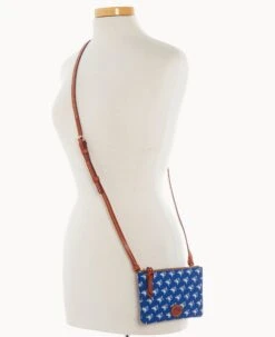 MLB Blue Jays Top Zip Crossbody Blue Jays -Dooney & Bourke BL372G MJBUPATNBJAY ALT4 1