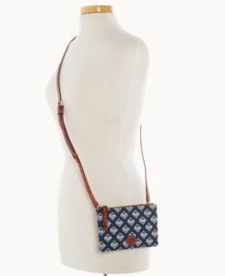 MLB Rays Top Zip Crossbody Rays -Dooney & Bourke BL372G MJNVPATNRAYS ALT4 1