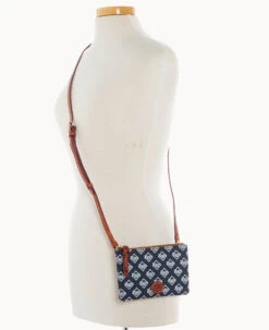 MLB Rays Top Zip Crossbody Rays -Dooney & Bourke BL372G MJNVPATNRAYS ALT4