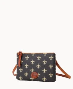 NFL Saints Top Zip Crossbody Saints 14 NFL Saints Top Zip Crossbody Saints -Dooney & Bourke BL372G NJBLPATNSNTS ALT1 1
