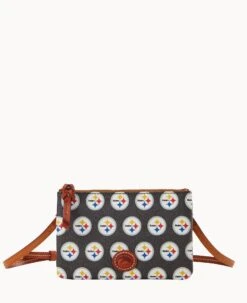 NFL Steelers Top Zip Crossbody Steelers 13 NFL Steelers Top Zip Crossbody Steelers -Dooney & Bourke BL372G NJBLPATNSTLR 1