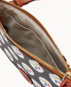 NFL Steelers Top Zip Crossbody Steelers 11 NFL Steelers Top Zip Crossbody Steelers -Dooney & Bourke BL372G NJBLPATNSTLR ALT2