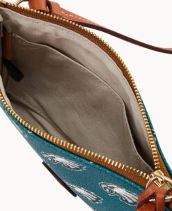 NFL Eagles Top Zip Crossbody Eagles 15 NFL Eagles Top Zip Crossbody Eagles -Dooney & Bourke BL372G NJGRPATNEAGL ALT2 1