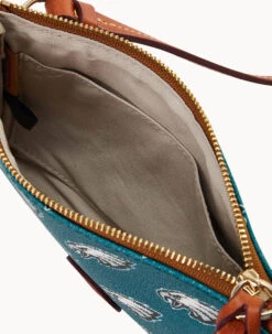 NFL Eagles Top Zip Crossbody Eagles 11 NFL Eagles Top Zip Crossbody Eagles -Dooney & Bourke BL372G NJGRPATNEAGL ALT2