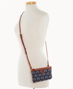 Collegiate Penn State University Large Slim Crossbody Penn State -Dooney & Bourke BL373G AANVPATNPNST ALT4 1