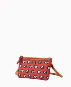 Collegiate University Of Georgia Large Slim Crossbody University Of Georgi -Dooney & Bourke BL373G AARDPATNGEA0 ALT1 1