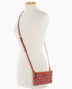 Collegiate University Of Georgia Large Slim Crossbody University Of Georgi -Dooney & Bourke BL373G AARDPATNGEA0 ALT4