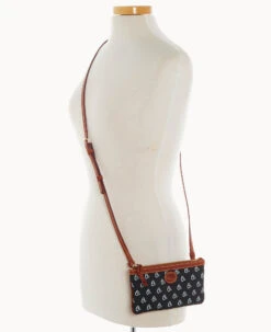 MLB Orioles Large Slim Crossbody Orioles -Dooney & Bourke BL373G MJBLPATNORLS ALT4