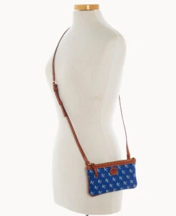 MLB Royals Large Slim Crossbody Royals -Dooney & Bourke BL373G MJBUPATNRYLS ALT4