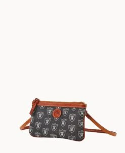 NFL Raiders Large Slim Crossbody Raiders -Dooney & Bourke BL373G NJBLPATNRAID ALT1 1