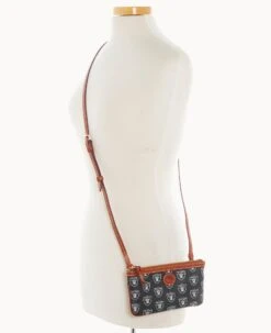 NFL Raiders Large Slim Crossbody Raiders -Dooney & Bourke BL373G NJBLPATNRAID ALT4 1