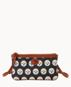 NFL Steelers Large Slim Crossbody Steelers 13 NFL Steelers Large Slim Crossbody Steelers -Dooney & Bourke BL373G NJBLPATNSTLR 1