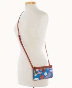 MLB Cubs Large Slim Crossbody Cubs 16 MLB Cubs Large Slim Crossbody Cubs -Dooney & Bourke BL373G QUBUPATNCUBS ALT4 1
