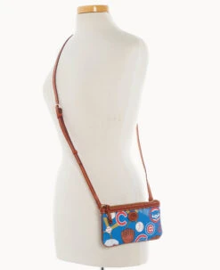 MLB Cubs Large Slim Crossbody Cubs 12 MLB Cubs Large Slim Crossbody Cubs -Dooney & Bourke BL373G QUBUPATNCUBS ALT4