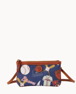 MLB Braves Large Slim Crossbody Braves