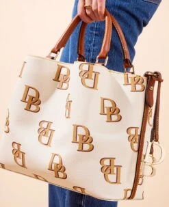 Monogram Brenna Beige -Dooney & Bourke BMONO1905 ILD lifestyle 1