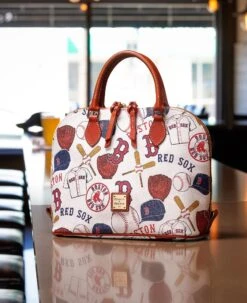 MLB Red Sox Zip Zip Satchel RED SOX -Dooney & Bourke BNGRS2343 ILD lifestyle 1