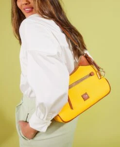 Pebble Grain Hobo Wine -Dooney & Bourke BPEBC1957 ILD lifestyle 1