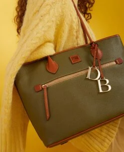 Pebble Grain Tote Hot Pink -Dooney & Bourke BPEBC1964 ILD lifestyle 1