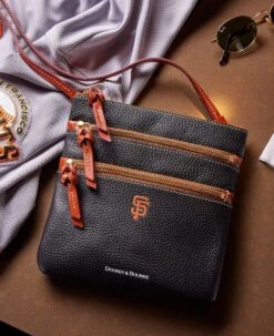 MLB Giants N S Triple Zip Crossbody GIANTS -Dooney & Bourke BPSGI0298 ILD lifestyle 1
