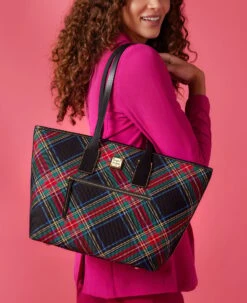 Tartan Tote Black -Dooney & Bourke BTART1854 ILD lifestyle 1