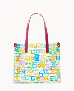Doodle Medium Shopper Fuchsia -Dooney & Bourke G1024G PLMULTFH 2