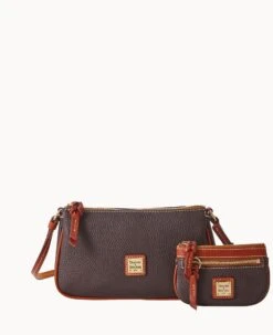 Pebble Grain Lexi Crossbody Chr(38) Small Coin Case Brown Tmoro -Dooney & Bourke M1400G AWBMPATNLING 1