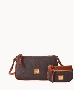 Pebble Grain Lexi Crossbody Chr(38) Small Coin Case Brown Tmoro -Dooney & Bourke M1400G AWBMPATNLING 2