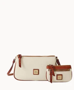 Pebble Grain Lexi Crossbody Chr(38) Small Coin Case Brown Tmoro -Dooney & Bourke M1400G AWBOPATNLING