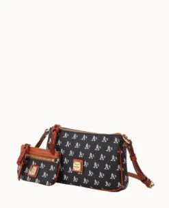 MLB Oakland A's Lexi Crossbody Sm Coin Case ATHLETICS -Dooney & Bourke M1400G MJBLPATNOAKA ALT1 1