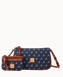 MLB Braves Lexi Crossbody Sm Coin Case BRAVES -Dooney & Bourke M1400G MJNVPATNBRVE 2