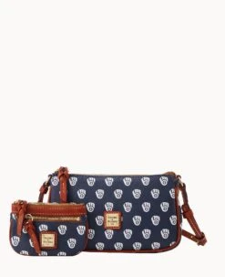 MLB Brewers Lexi Crossbody Sm Coin Case BREWERS 17 MLB Brewers Lexi Crossbody Sm Coin Case BREWERS -Dooney & Bourke M1400G MJNVPATNBRWS 2