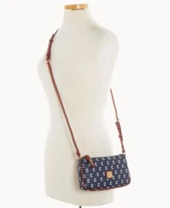 MLB Guardians Lexi Crossbody Small Coin Case GUARDIANS 16 MLB Guardians Lexi Crossbody Small Coin Case GUARDIANS -Dooney & Bourke M1400G MJNVPATNGUAR ALT4 1