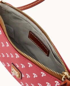 MLB Phillies Lexi Crossbody Sm Coin Case PHILLIES -Dooney & Bourke M1400G MJRDPATNPHLI ALT2