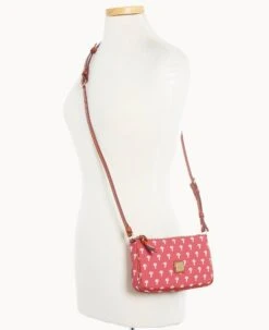 MLB Phillies Lexi Crossbody Sm Coin Case PHILLIES -Dooney & Bourke M1400G MJRDPATNPHLI ALT4 1