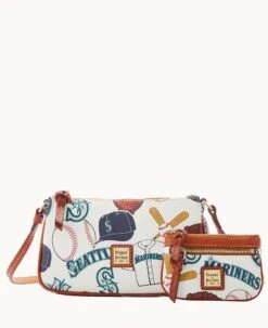 MLB Mariners Lexi Crossbody Sm Coin Case MARINERS -Dooney & Bourke M1400G QUMWPATNMRNR 1