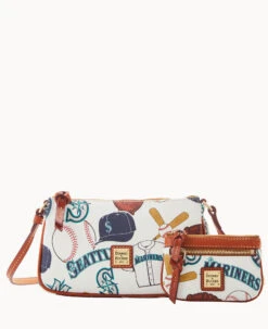 MLB Mariners Lexi Crossbody Sm Coin Case MARINERS -Dooney & Bourke M1400G QUMWPATNMRNR 2