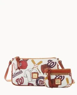 MLB Nationals Lexi Crossbody Sm Coin Case NATIONALS -Dooney & Bourke M1400G QUMWPATNNTNL 1