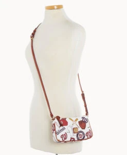 MLB Nationals Lexi Crossbody Sm Coin Case NATIONALS -Dooney & Bourke M1400G QUMWPATNNTNL ALT4