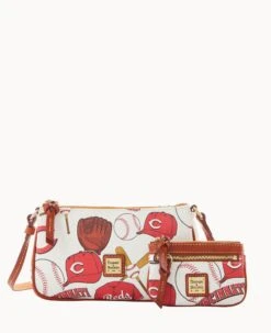 MLB Reds Lexi Crossbody Sm Coin Case REDS -Dooney & Bourke M1400G QUMWPATNREDS 1