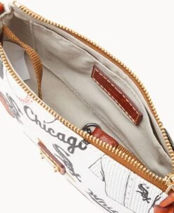 MLB White Sox Lexi Crossbody Sm Coin Case WHITE SOX -Dooney & Bourke M1400G QUMWPATNWHSX ALT2 1