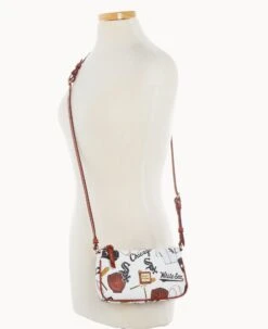 MLB White Sox Lexi Crossbody Sm Coin Case WHITE SOX -Dooney & Bourke M1400G QUMWPATNWHSX ALT4 1