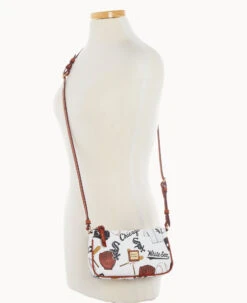 MLB White Sox Lexi Crossbody Sm Coin Case WHITE SOX -Dooney & Bourke M1400G QUMWPATNWHSX ALT4