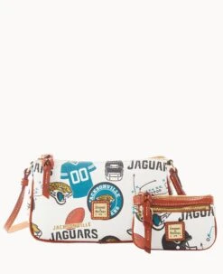 NFL Jaguars Lexi Crossbody Sm Coin Case JAGUARS 13 NFL Jaguars Lexi Crossbody Sm Coin Case JAGUARS -Dooney & Bourke M1400G QWMWPATNJAGU 1