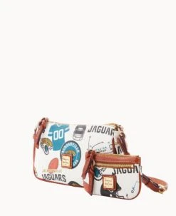 NFL Jaguars Lexi Crossbody Sm Coin Case JAGUARS 14 NFL Jaguars Lexi Crossbody Sm Coin Case JAGUARS -Dooney & Bourke M1400G QWMWPATNJAGU ALT1 1