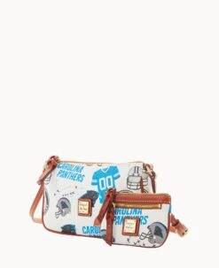 NFL Panthers Lexi Crossbody Sm Coin Case PANTHERS 14 NFL Panthers Lexi Crossbody Sm Coin Case PANTHERS -Dooney & Bourke M1400G QWMWPATNPANT ALT1 1