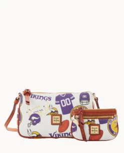 NFL Vikings Lexi Crossbody Sm Coin Case VIKINGS