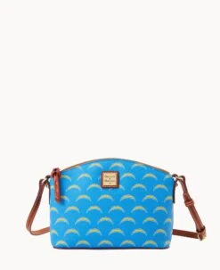 NFL Chargers Suki Crossbody Med Wristlet CHARGERS 19 NFL Chargers Suki Crossbody Med Wristlet CHARGERS -Dooney & Bourke M1696G NJBUPATNCHGR 1