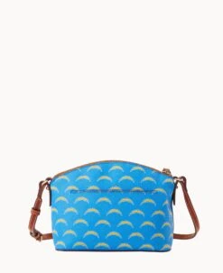 NFL Chargers Suki Crossbody Med Wristlet CHARGERS 22 NFL Chargers Suki Crossbody Med Wristlet CHARGERS -Dooney & Bourke M1696G NJBUPATNCHGR ALT3 1